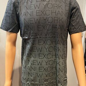 ARMANI EXCHANGE MEDIUM GREY/DARK GREY OMBRE T-SHIRT RARE! NWT